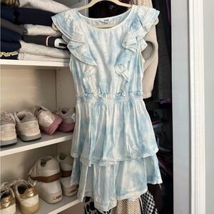 BB Dakota Soft Blue Textured Dress